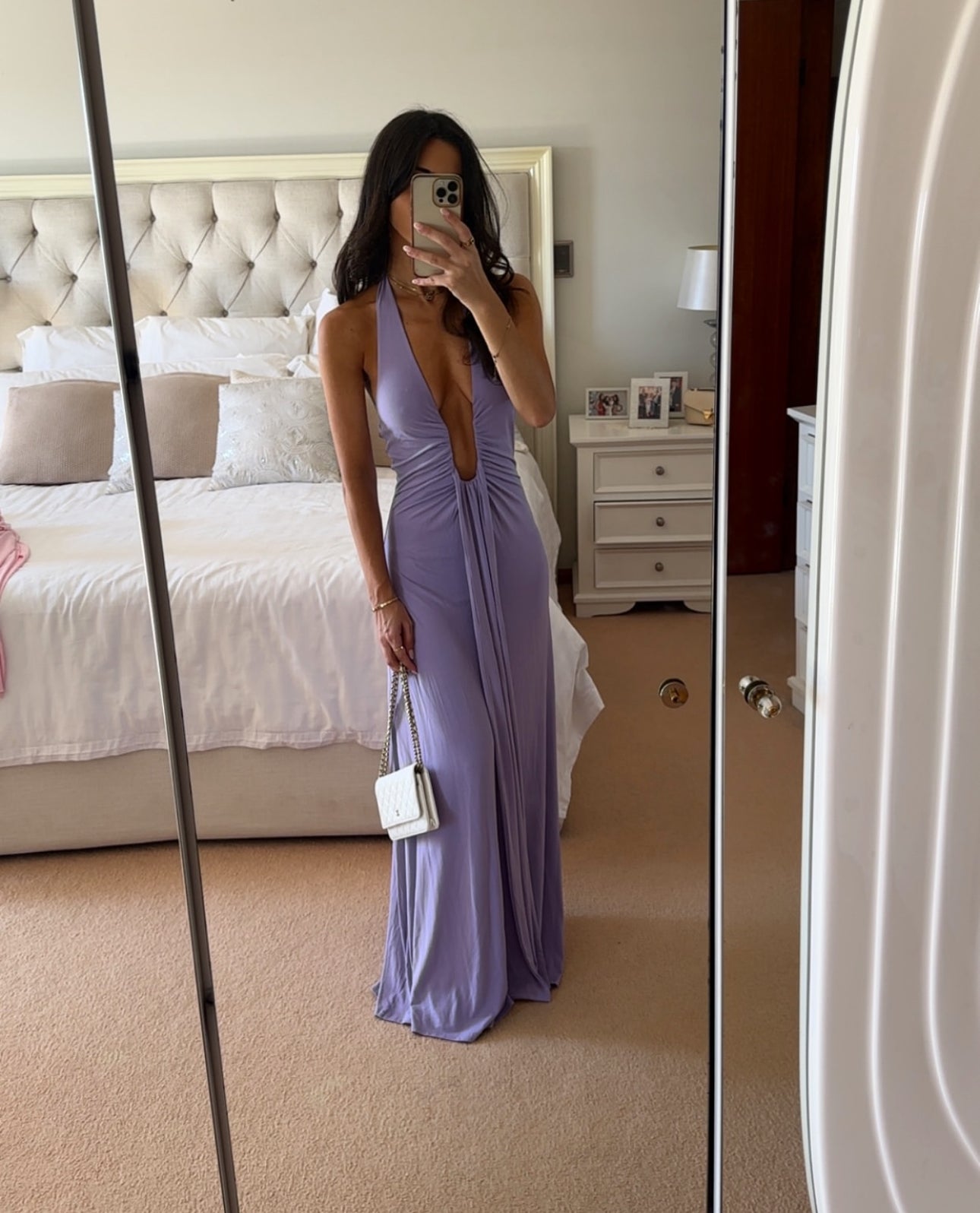 misha jennifer cupro maxi dress Misha Jennifer Cupro Maxi Dress – CNB Dress Hire