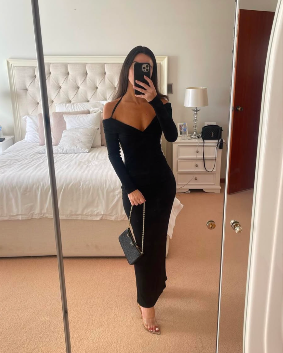 Natalie Rolt Black Dress CNB Dress Hire Natalie Rolt Black Dress CNB Dress Hire