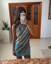 Bec & Bridge - Elaris Mini Dress Sandalwood Stripe