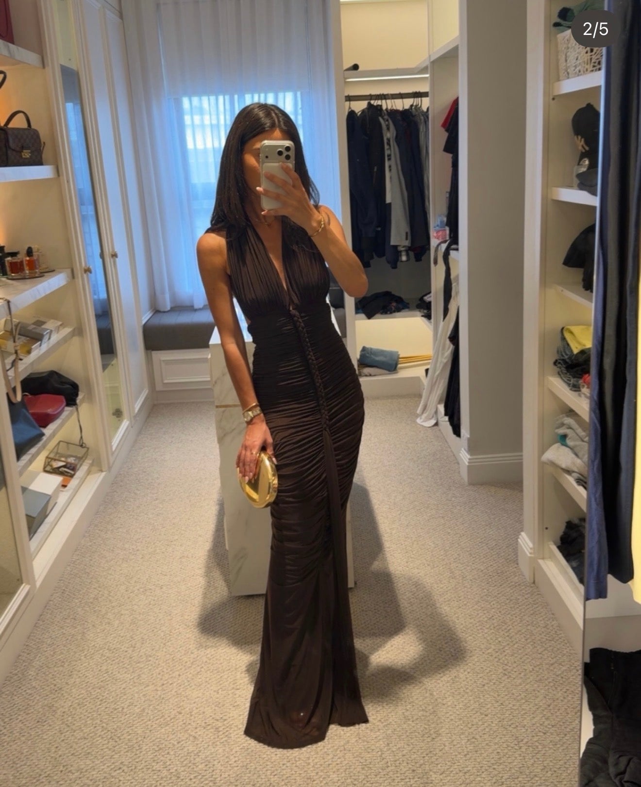 Misha THE HALSEY BRAIDED DRESS