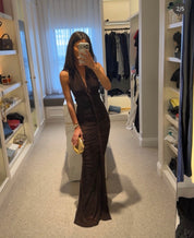 Misha THE HALSEY BRAIDED DRESS