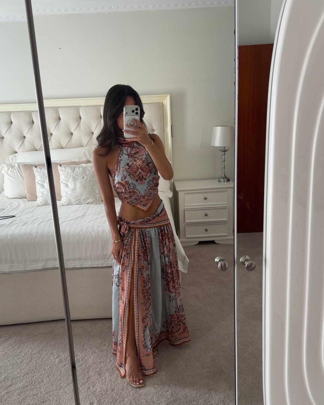 Zimmerman ASTER SCARF MIDI SKIRT SET