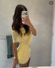 Benni Otto Mini Dress in lemon