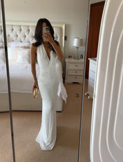 THE VENUS GATHERED CUPRO DRESS by Misha