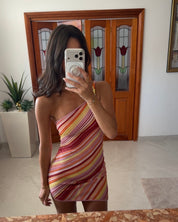 Kapri Milan Mini Dress | Rouge Stripe