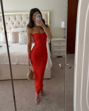 House of CB THE SWEETHEART
Saffron Strapless V Waist Bandage Maxi Dress