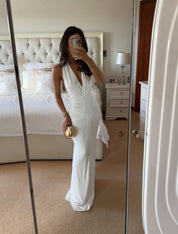 THE VENUS GATHERED CUPRO DRESS by Misha