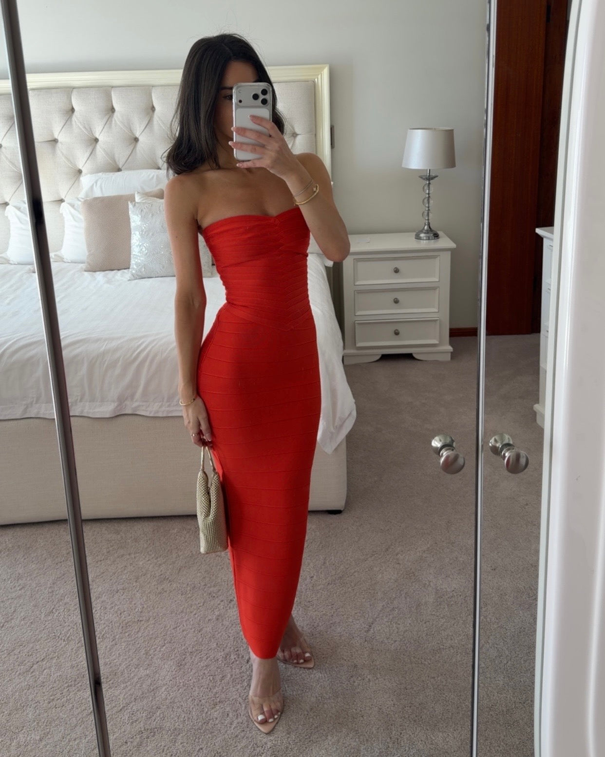 House of CB THE SWEETHEART
Saffron Strapless V Waist Bandage Maxi Dress