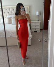 House of CB THE SWEETHEART
Saffron Strapless V Waist Bandage Maxi Dress