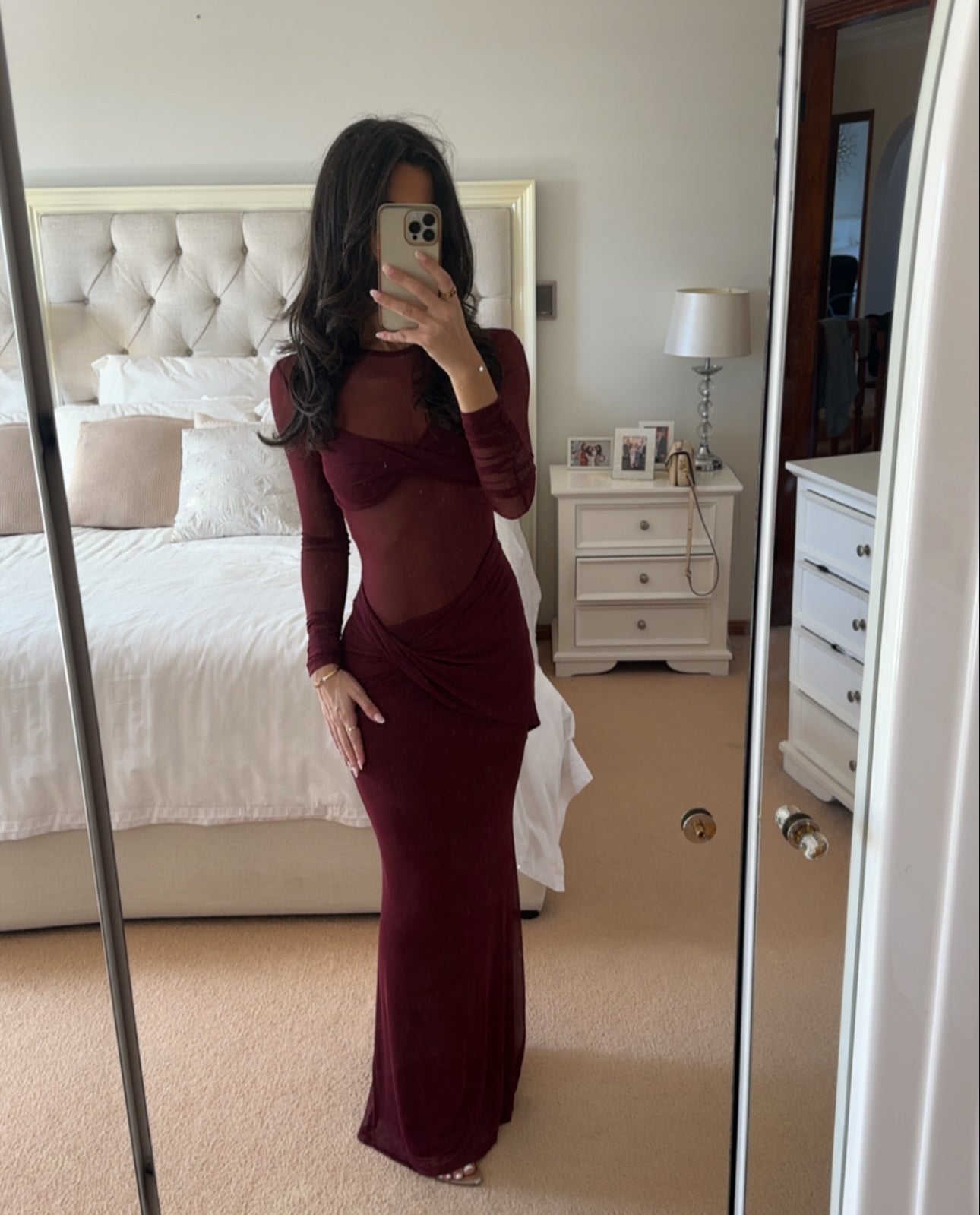 Misha Burgundy Maxi