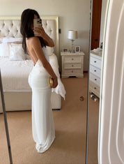 THE VENUS GATHERED CUPRO DRESS by Misha