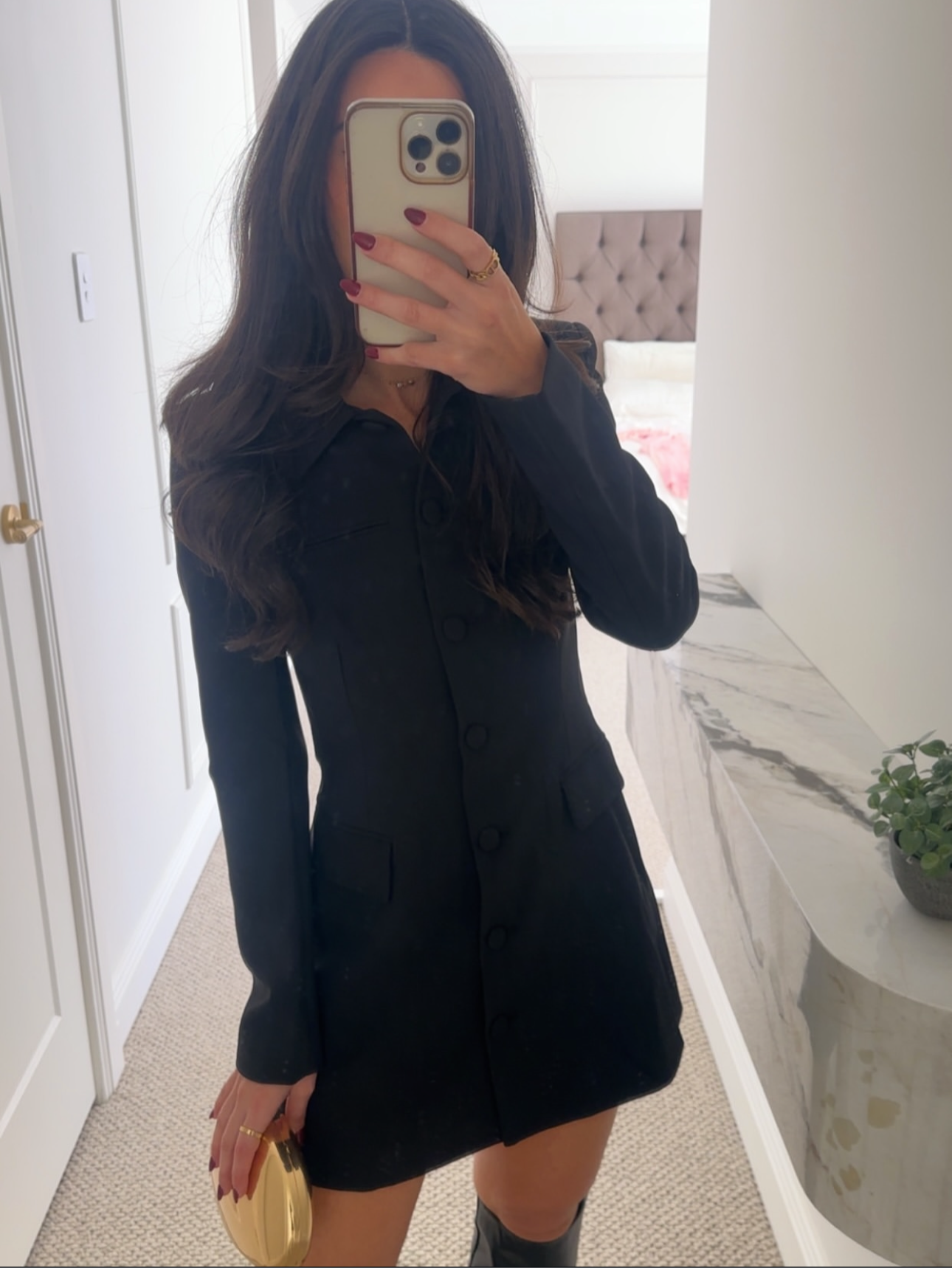 Odd muse - The Ultimate Muse Structured Button Dress Black