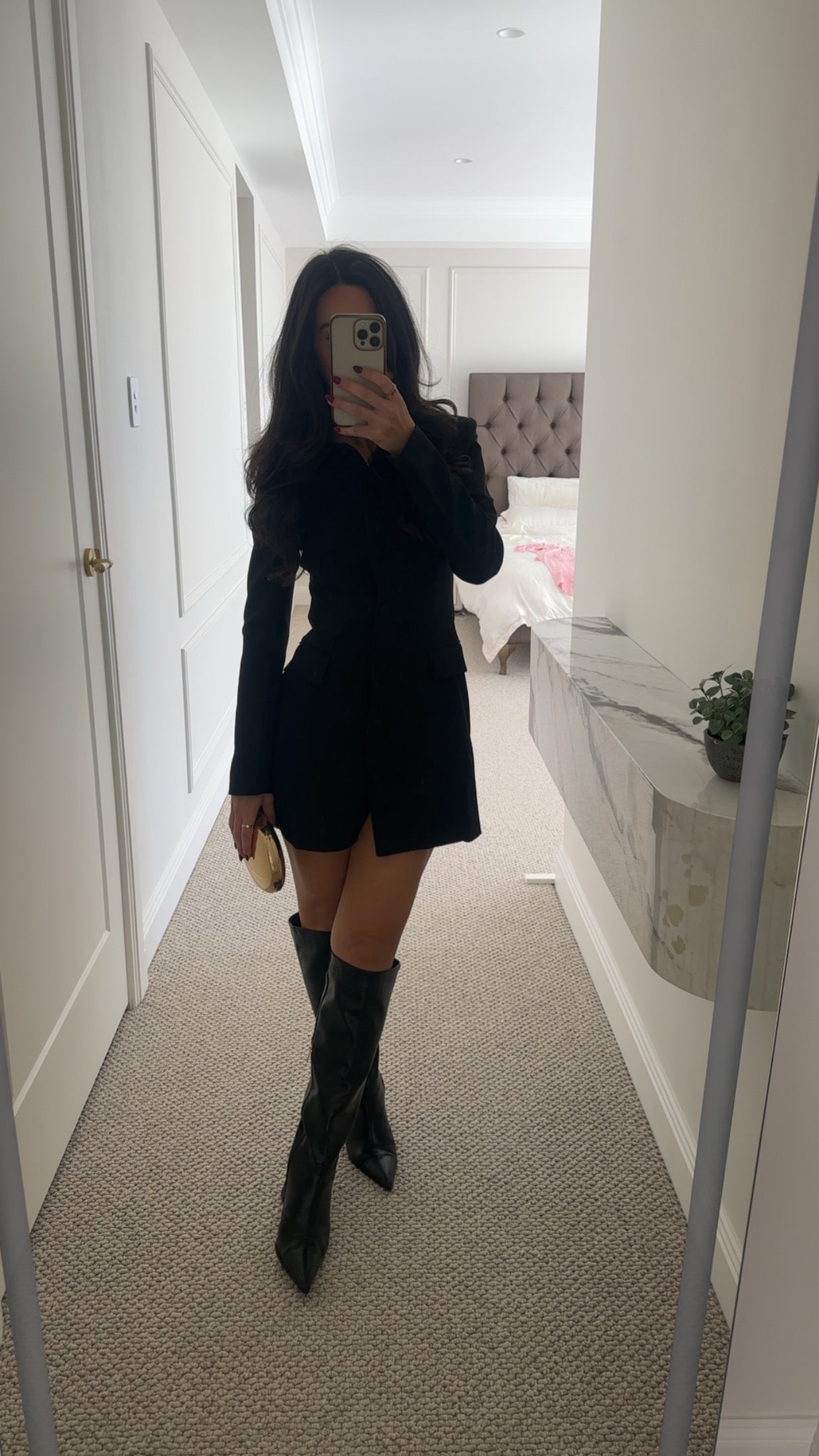 Odd muse - The Ultimate Muse Structured Button Dress Black