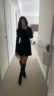 Odd muse - The Ultimate Muse Structured Button Dress Black
