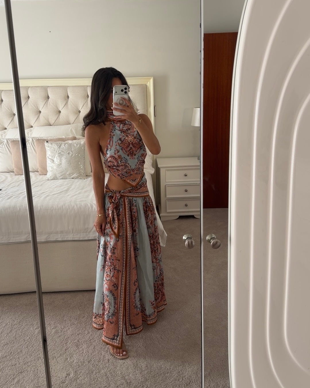 Zimmerman ASTER SCARF MIDI SKIRT SET