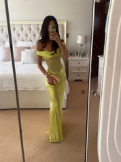Natalie Rolt GWYNETH GOWN in lime
