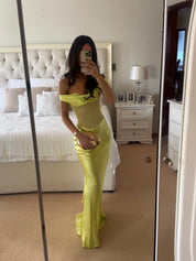 Natalie Rolt GWYNETH GOWN in lime