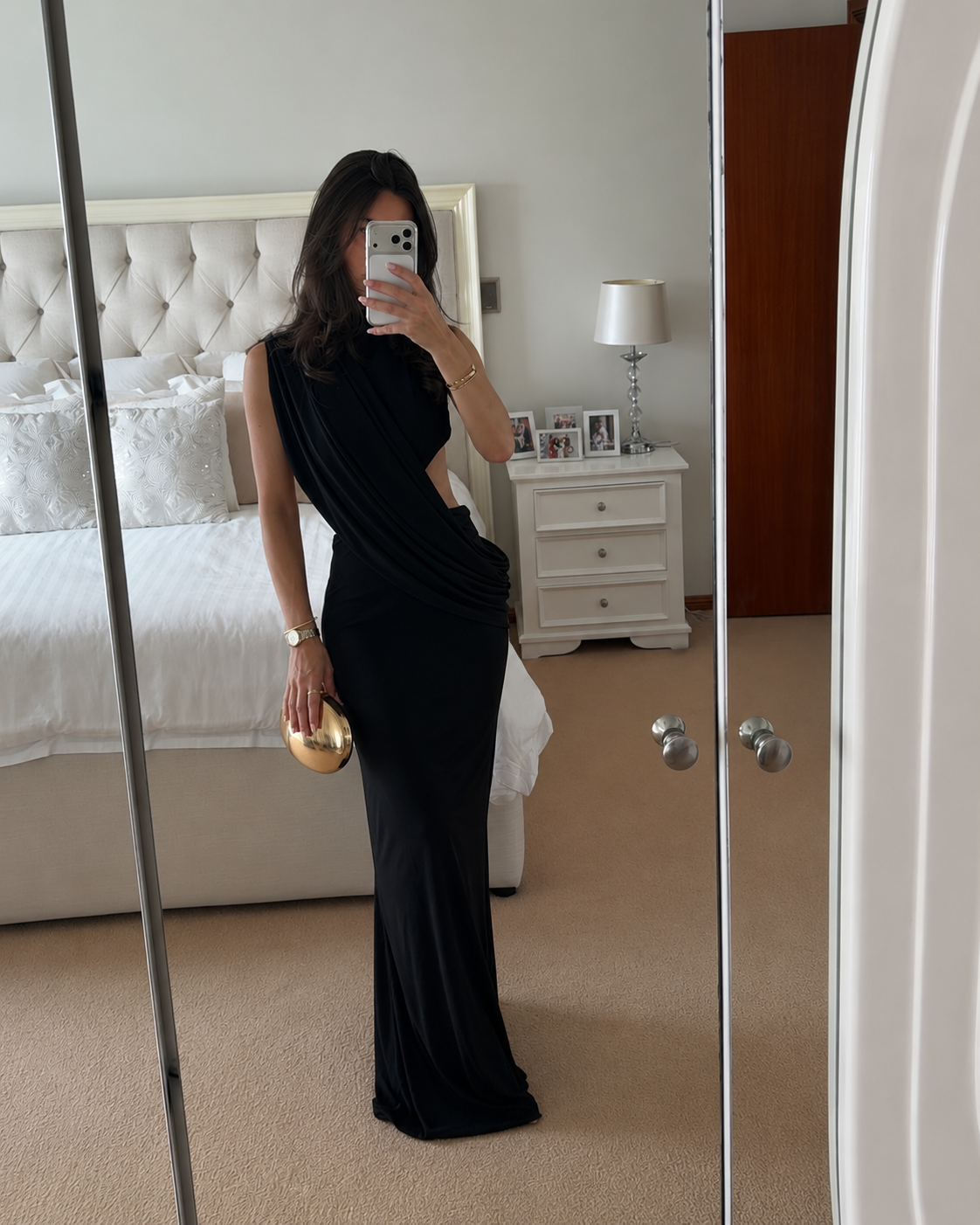 Effie Kats Aleksi Gown - Black