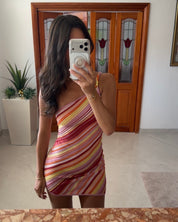 Kapri Milan Mini Dress | Rouge Stripe