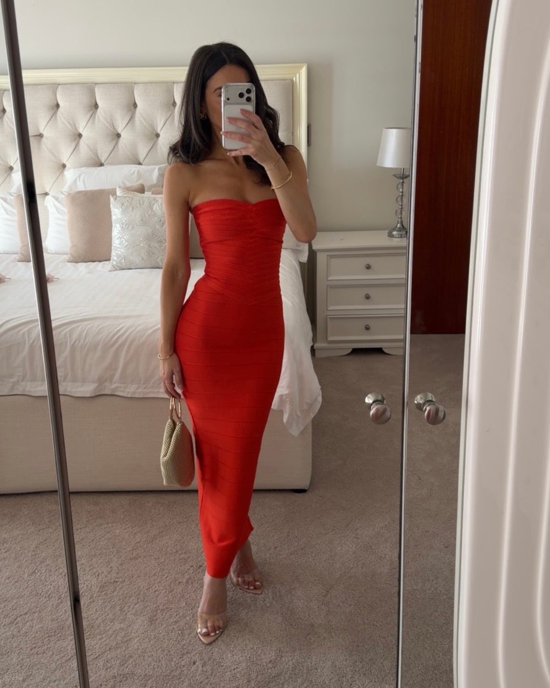 House of CB THE SWEETHEART
Saffron Strapless V Waist Bandage Maxi Dress