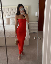 House of CB THE SWEETHEART
Saffron Strapless V Waist Bandage Maxi Dress