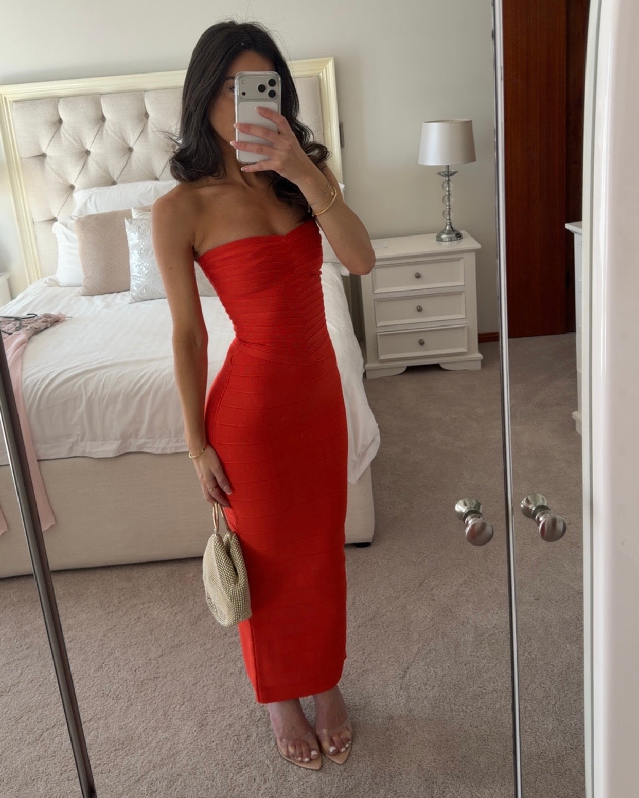 House of CB THE SWEETHEART
Saffron Strapless V Waist Bandage Maxi Dress