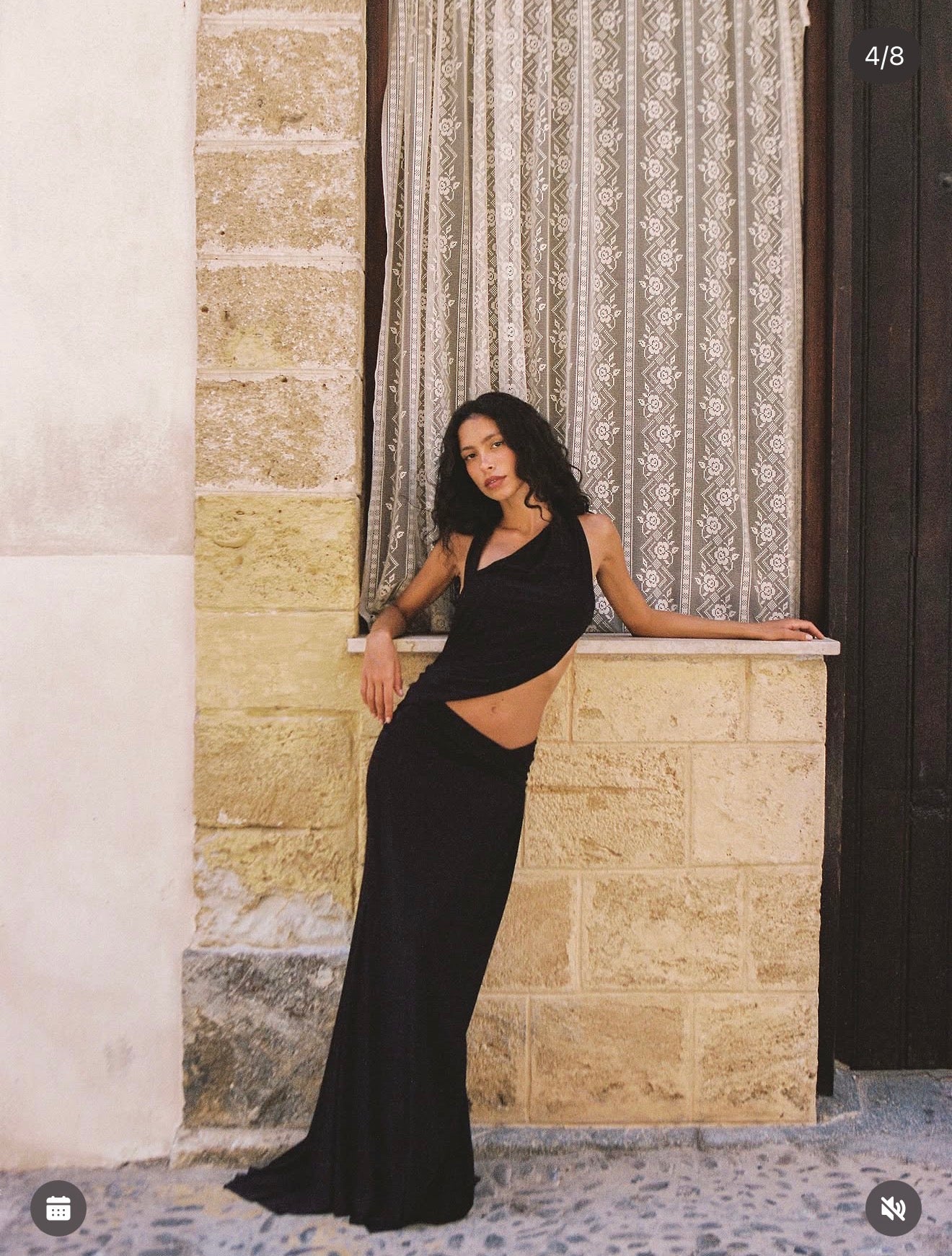 Natalie Rolt Odette Gown in black