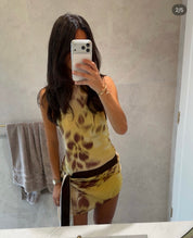 Bec and Bridge Blaise Halter Mini Dress Palmera Floral