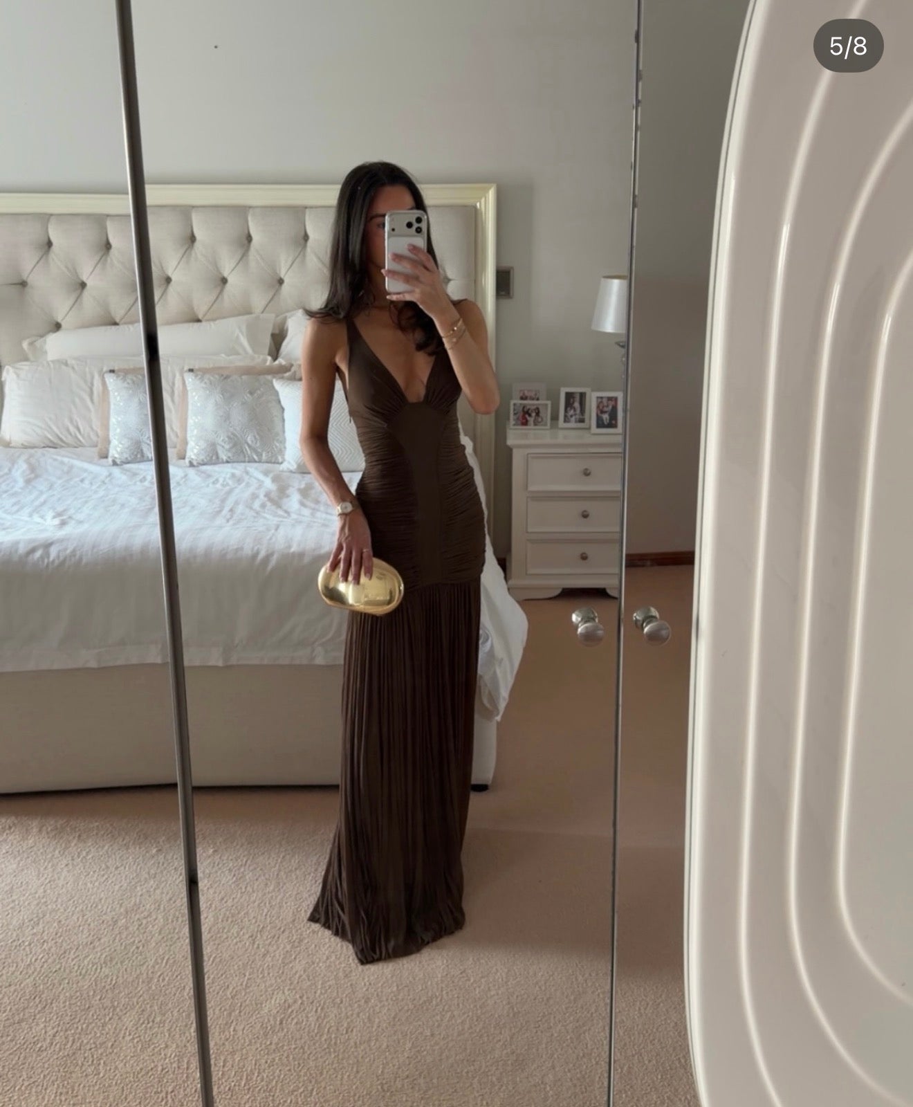 Misha the inferno jersey dress