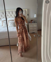 Zimmerman ASTER SCARF MIDI DRESS