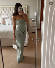 Maygel Coronel Gorgonia Sage dress