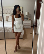 Sir the Label Jessamine Tie Mini Dress