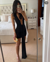 MISHA Jennifer Cupro Mini Dress in Black