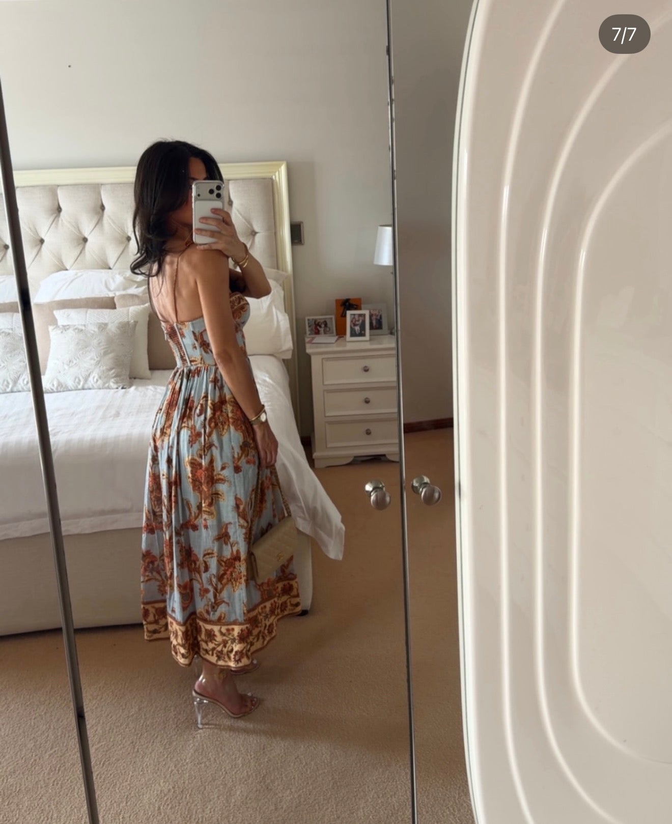 Zimmerman ASTER CORSET MIDI DRESS