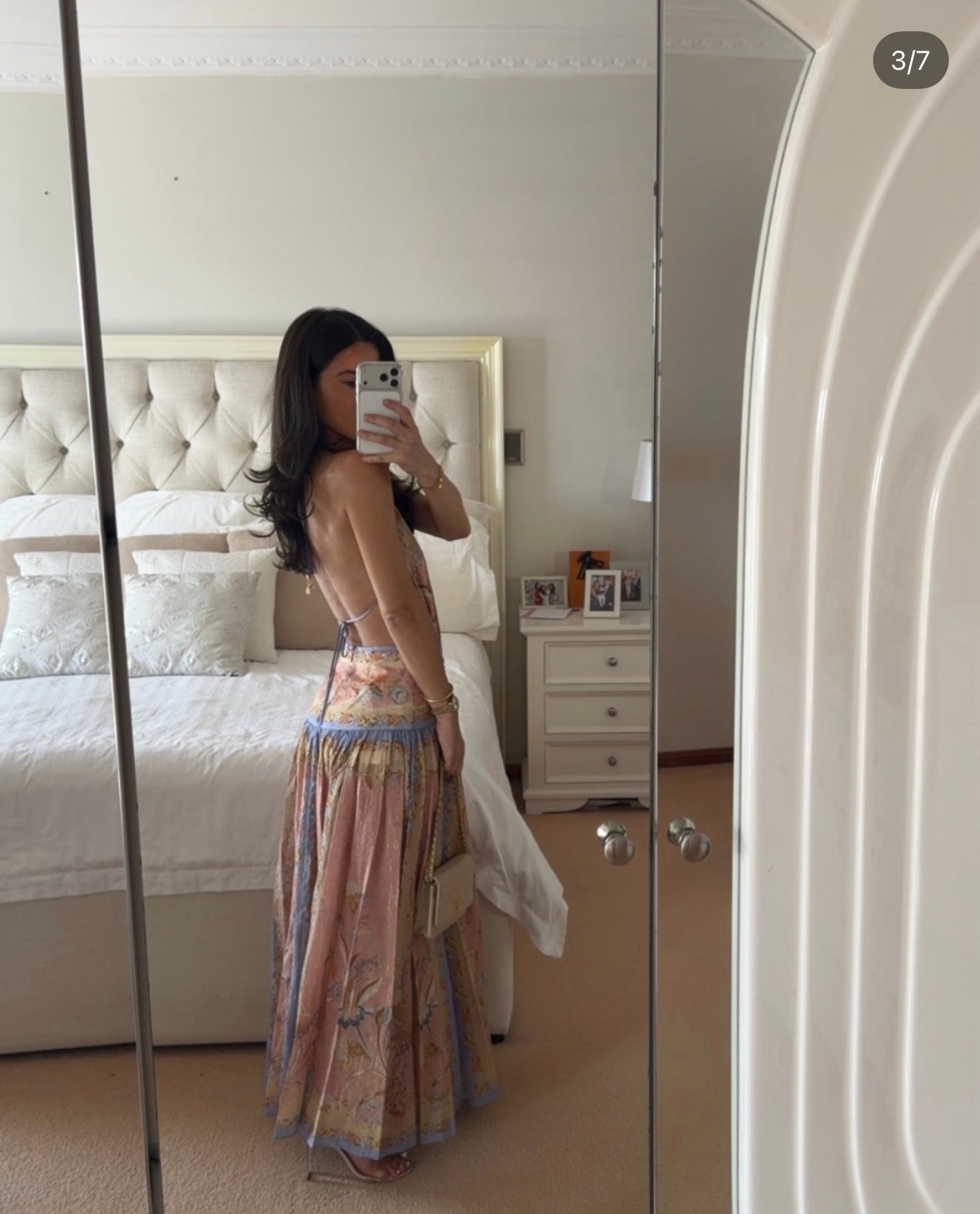 Zimmerman INDRA PLUNGE HALTER MAXI DRESS