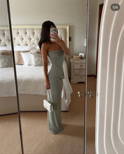 Maygel Coronel Gorgonia Sage dress