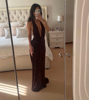 Natalie rolt Winona Gown in Espresso