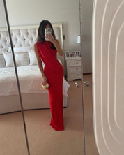 Effie Kats Aleksi Gown Red