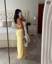Bec & Bridge CHARLIZE HALTER MAXI DRESS
