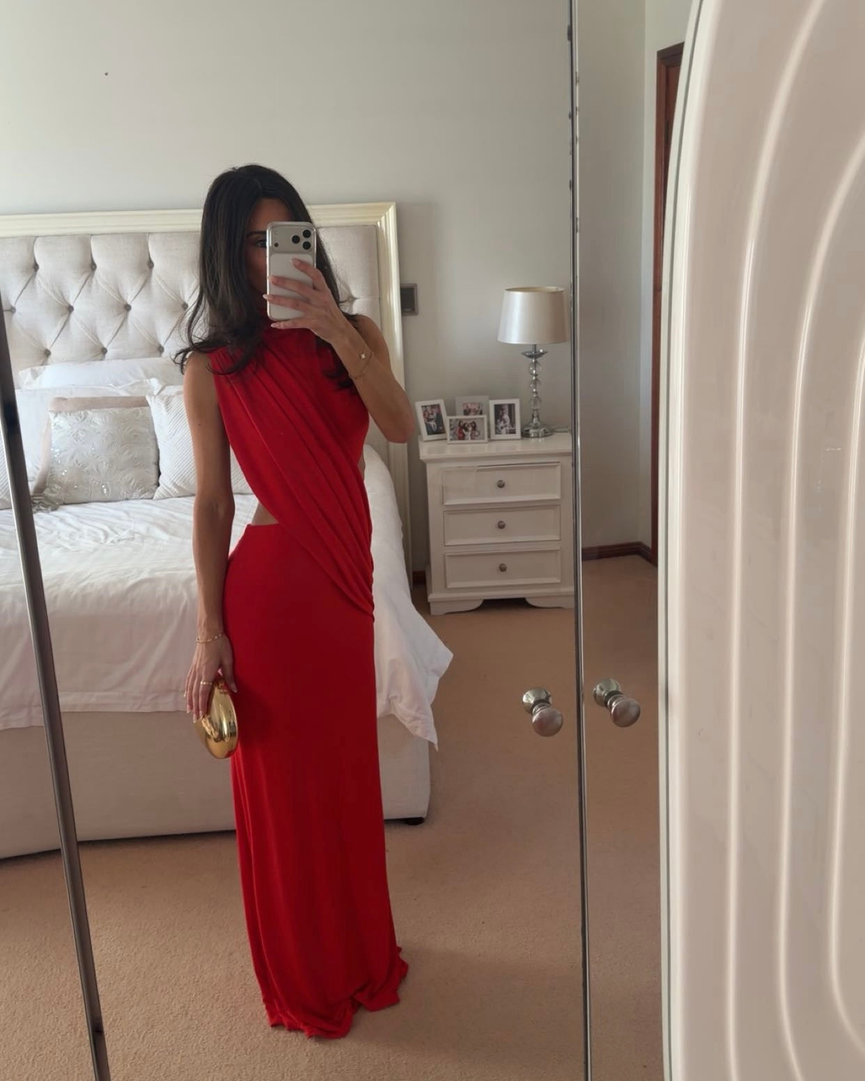 Effie Kats Aleksi Gown Red