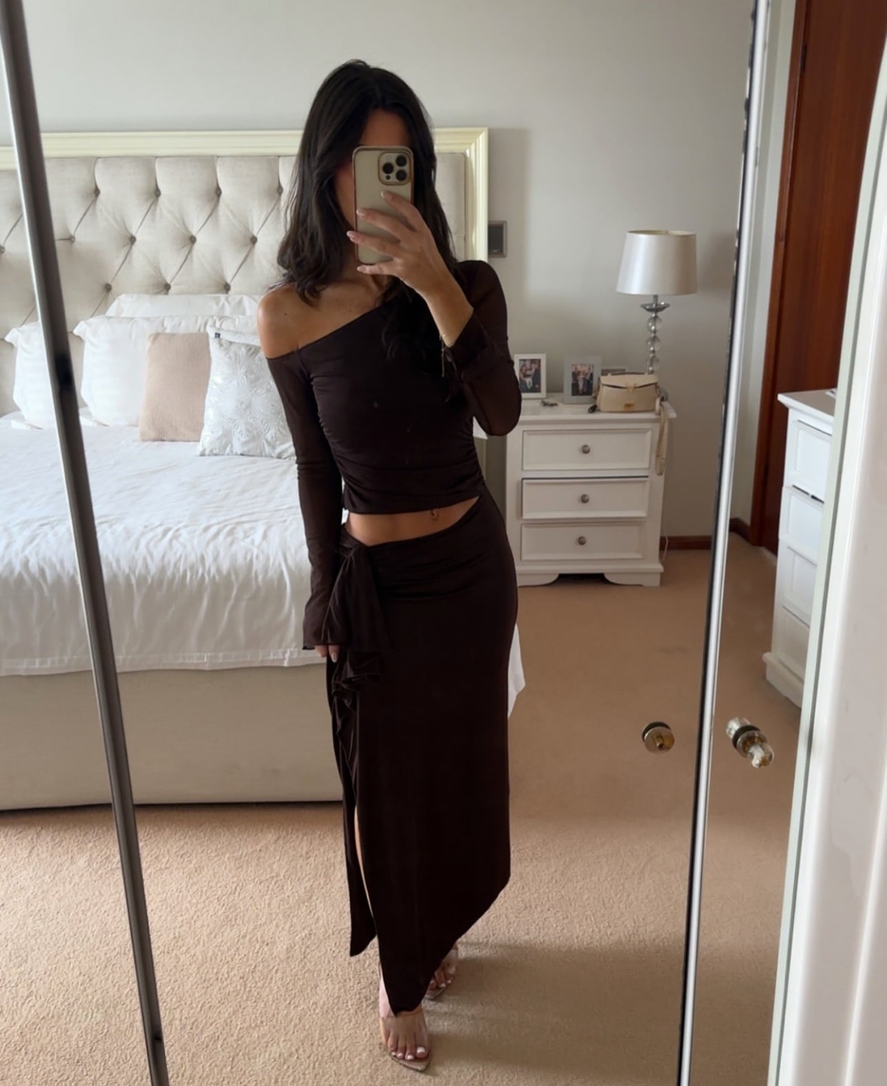 Benni Roman Maxi Dress - Chocolate