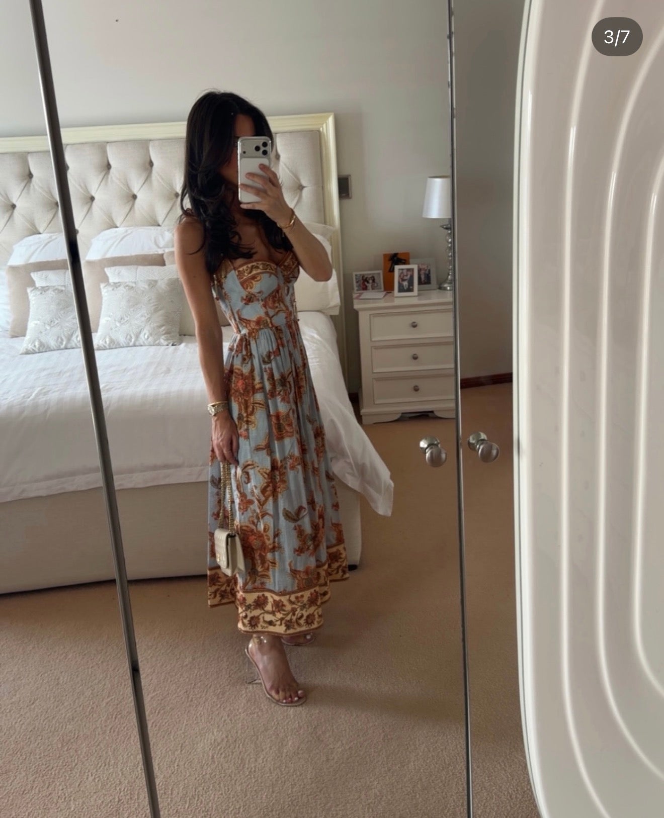 Zimmerman ASTER CORSET MIDI DRESS