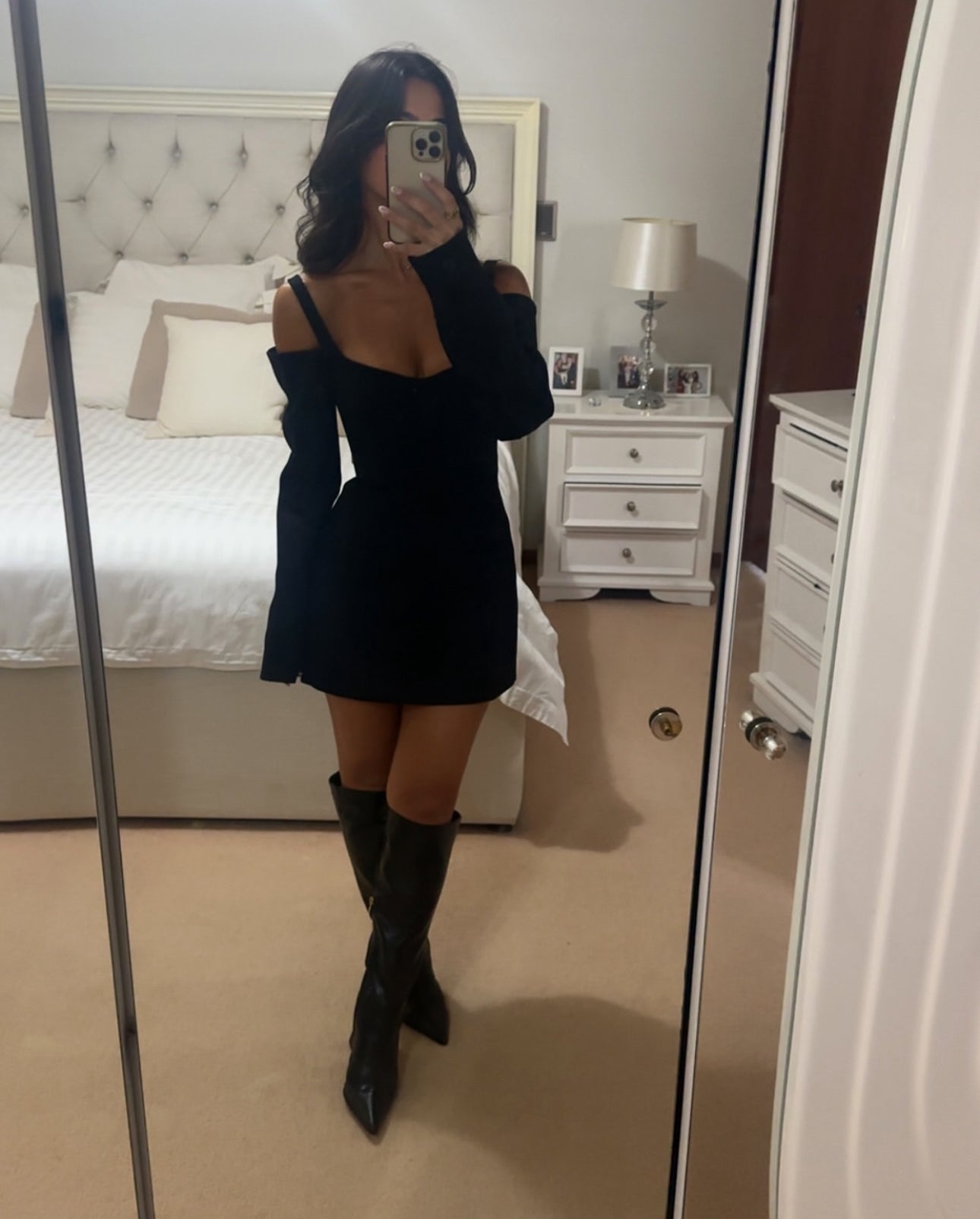 Sir the Label Sandrine Long Sleeve Mini Dress