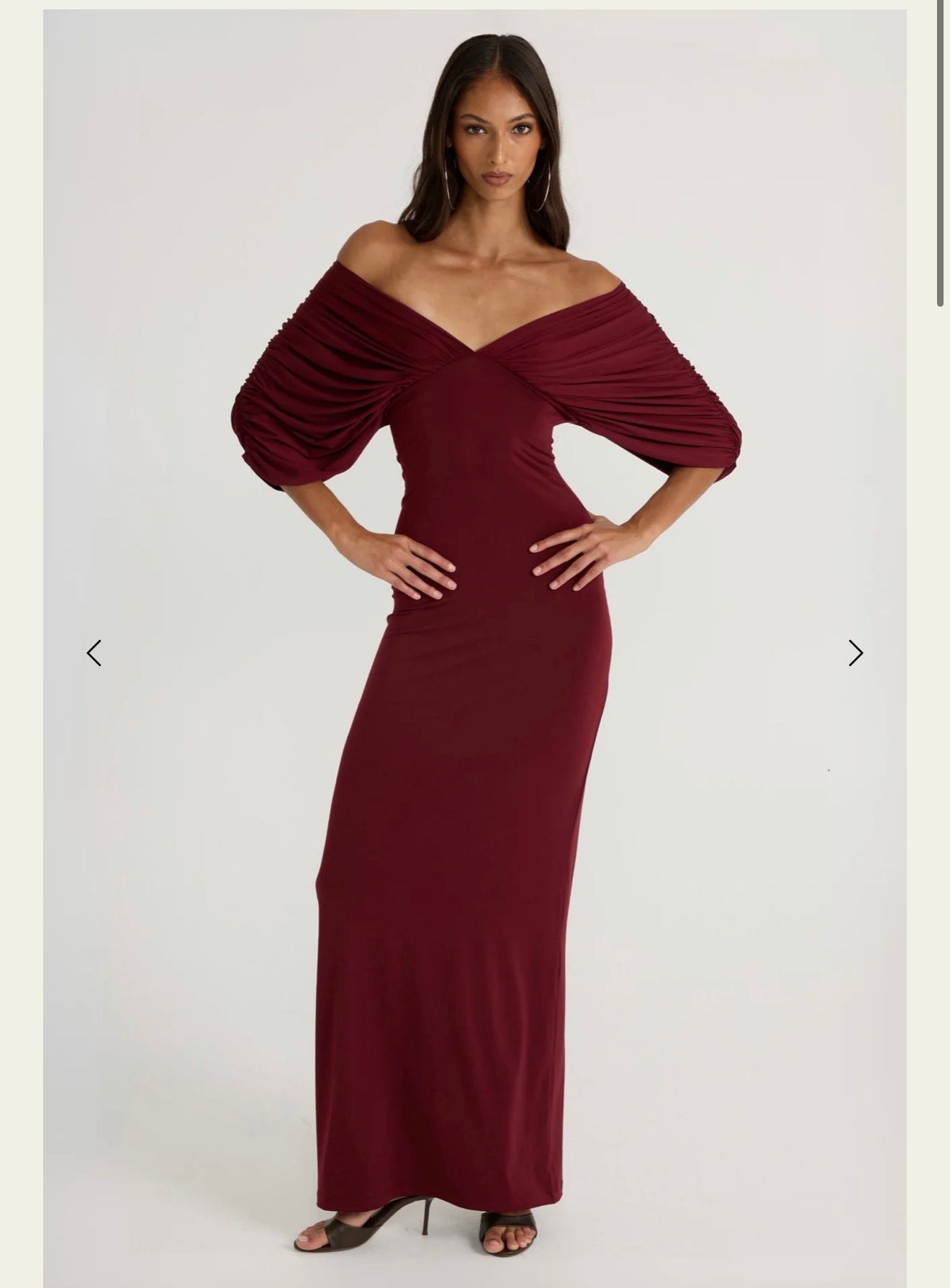 Ance Gria Neve Dress - Burgundy