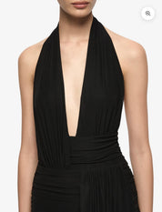 BEC + BRIDGE - CASSIS DRAPE MAXI DRESS (BLACK)