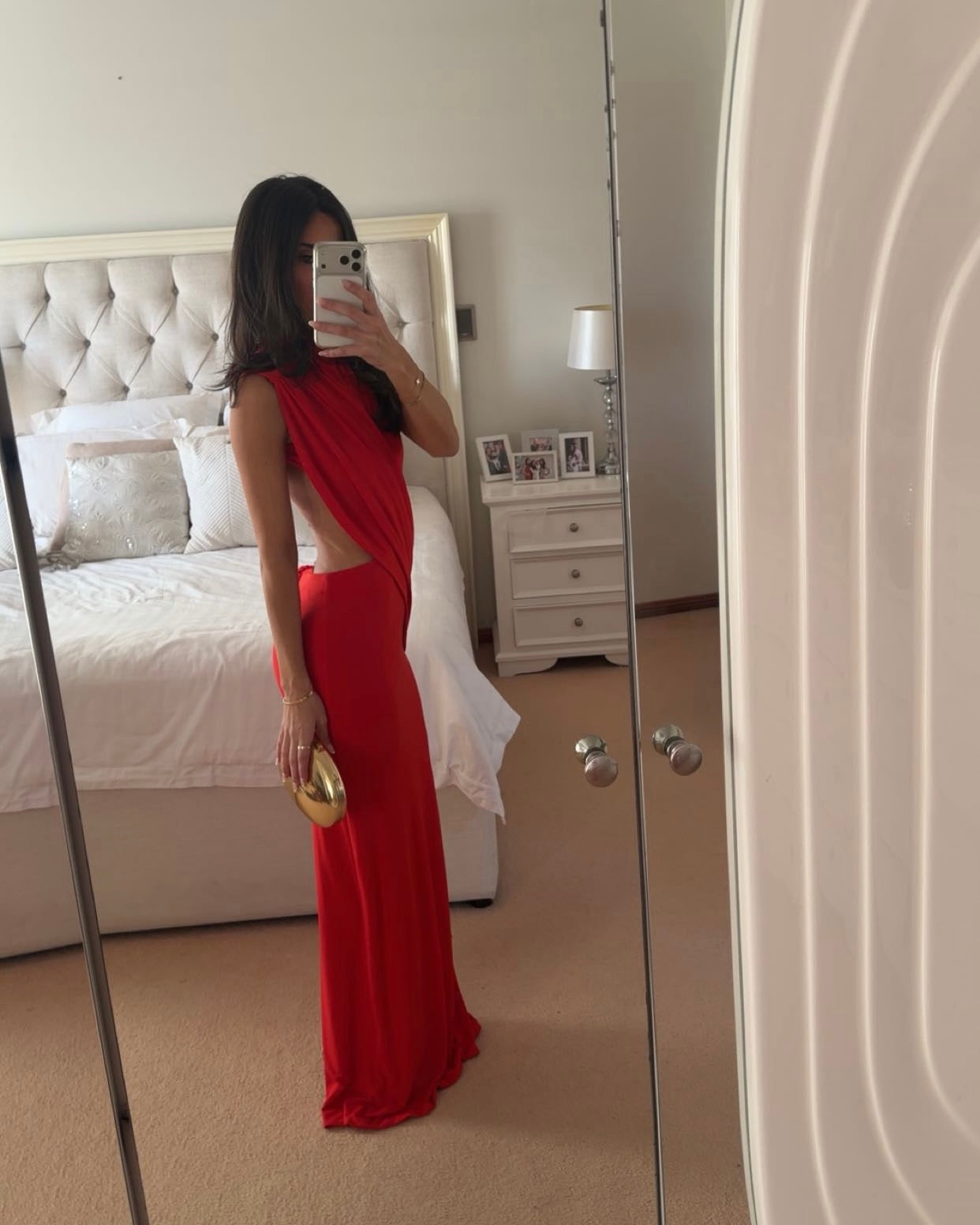 Effie Kats Aleksi Gown Red