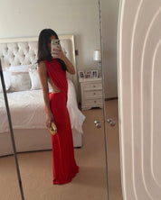 Effie Kats Aleksi Gown Red