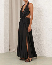 Zimmermann Rhiannon Plunge Halter Maxi