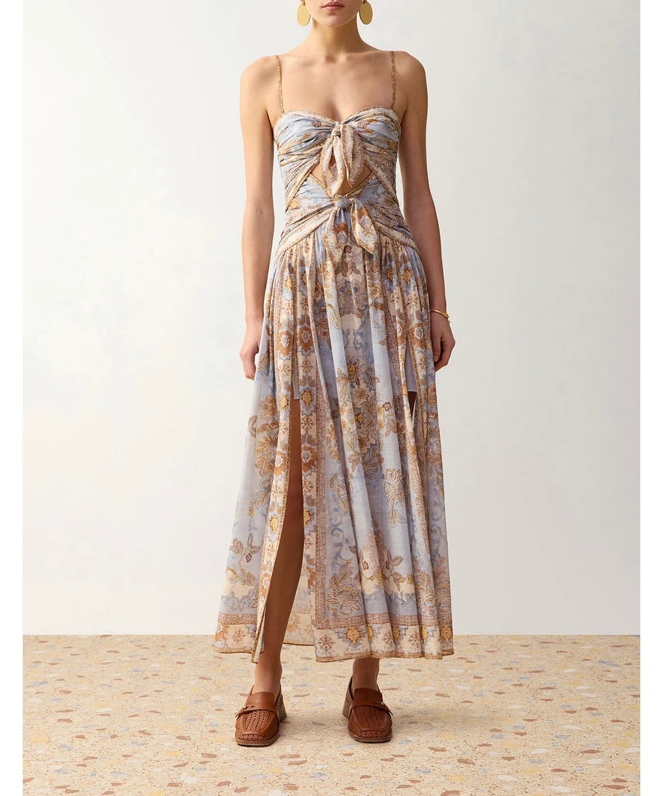 Zimmerman ECHO SCARF MIDI DRESS