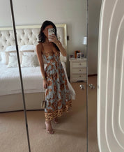 Zimmerman ASTER CORSET MIDI DRESS